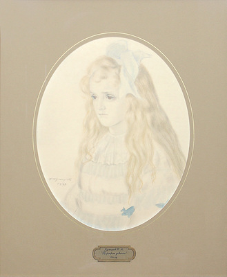 Кустодиев Борис Михайлович. Портрет девочки